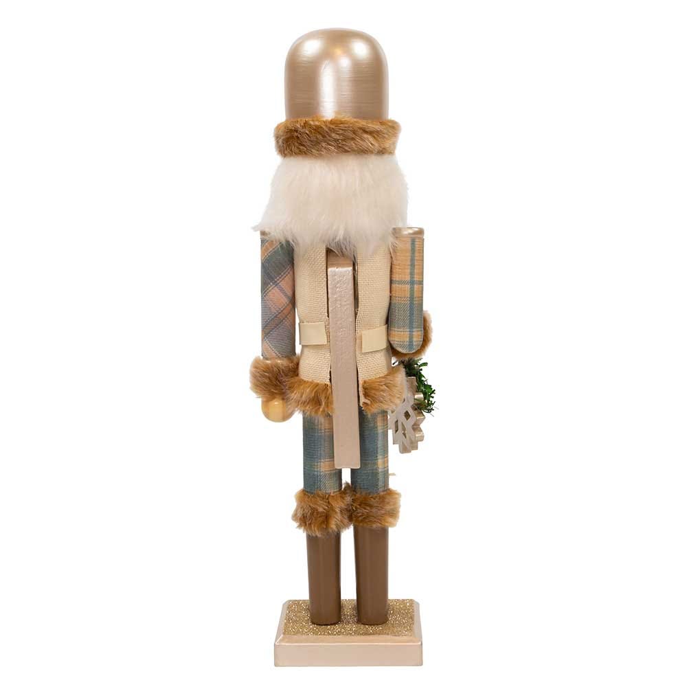 Kurt Adler 15-Inch Wooden Rustic Glamour Nutcracker